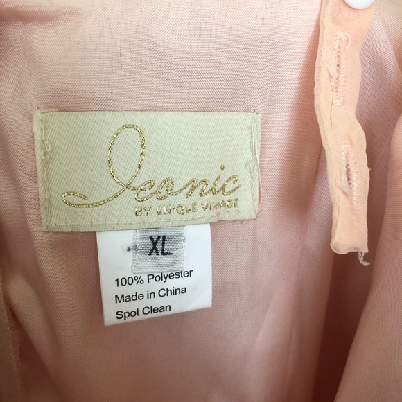 Sweet as Peach Pie Dress Unique Vintage - Picture 4 of 4